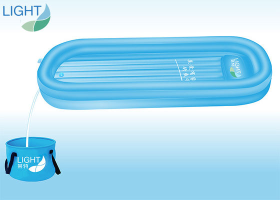 25L Adult Inflatable Bath Tubs Shower Bath Basin Kit For Bedridden Patients