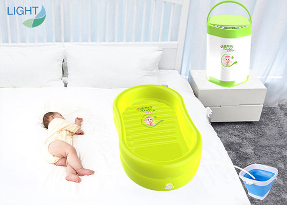 Non Toxic PVC Inflatable Baby Tubs With Smart Water Heater Shower Set