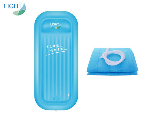 Foldable Disabled PVC Adult Inflatable Bathtub Aids With Pillow Cold Resistant